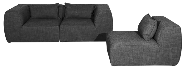 Прямой диван серый Jacklin Прямой диван серый Jacklin